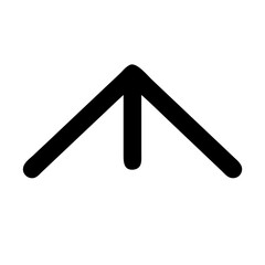 angle up  vector flat icon