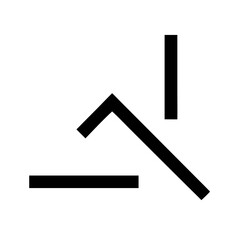 angle up  vector flat icon