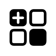 Fototapeta premium apps add vector flat icon