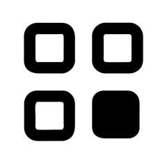 apps sort glyph  vector flat icon