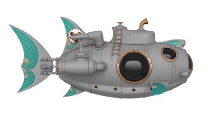 submarine cartoon side view