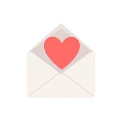 envelope with red heart