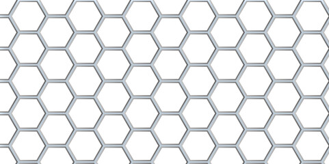 Abstract Hexagon white background, blue light and shadow. Abstract background design with white hexagon and blue light. Abstract. Hexagon. Vector.