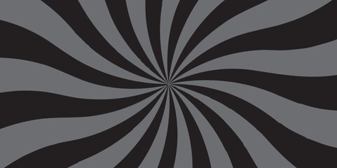 Modern retro vintage sunburst sunrise sunbeam element spiral striped. Spiral starburst and striped pattern abstract geometric retro sunrays line wavy texture.