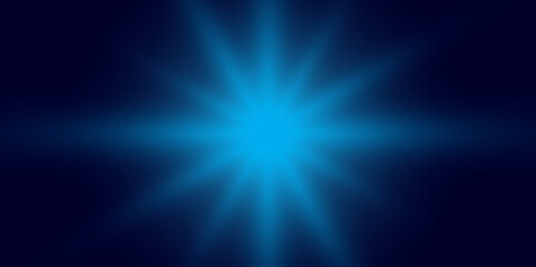 Futuristic Blue Light Burst on Dark Texture, Subtle Light Rays on Deep Blue Backdrop. 