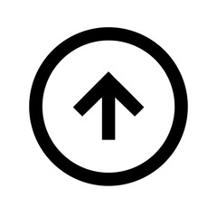 arrow circle up  vector flat icon