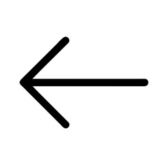 arrow small left  vector flat icon