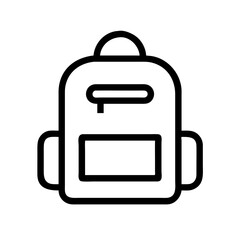 backpack  vector flat icon