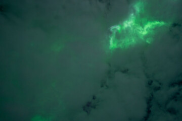The spectacular Northern Lights (Aurora Borealis) in winter over Yellowknife, Northwest Territories, Canada