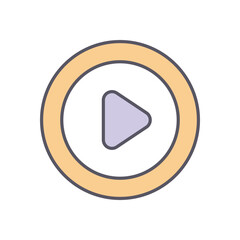 PLAYER vector icon stock illustration