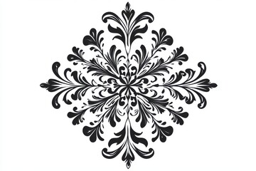 Bohemian Mandala Isolated on White Background