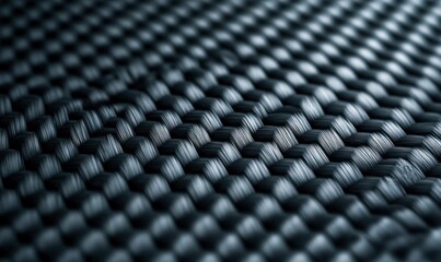 Fototapeta premium Detailed carbon fiber texture creates a modern, technical pattern, suitable for various industrial uses.
