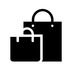 bags shopping  vector flat icon