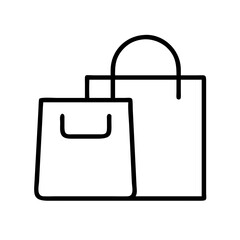 bags shopping  vector flat icon