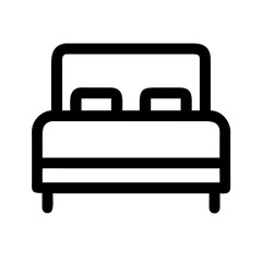 bed  vector flat icon