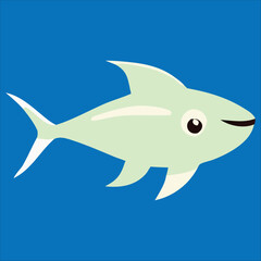 Fototapeta premium vector illustration of a fish