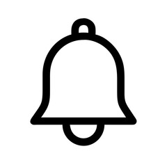 bell free interface icon glyph  vector flat icon