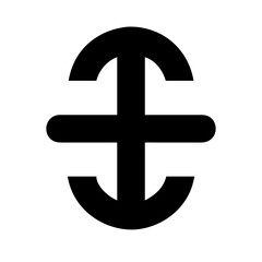 Fototapeta premium bold glyph vector flat icon