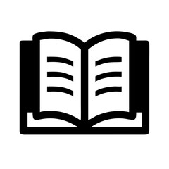book open cover  vector flat icon