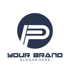 P letter logo icon vector illustration template design