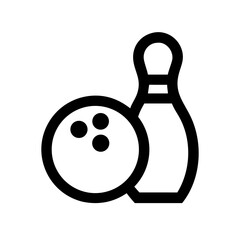 bowling  vector flat icon