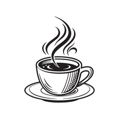 Obraz premium Coffee and tea business vector logo