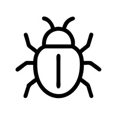 bug  vector flat icon