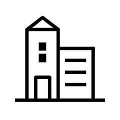 building  vector flat icon