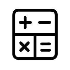 calculator  vector flat icon