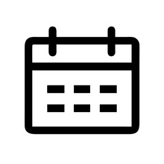 calendar lines  vector flat icon