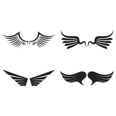 wing logo and vector template