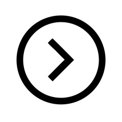 caret circle right  vector flat icon