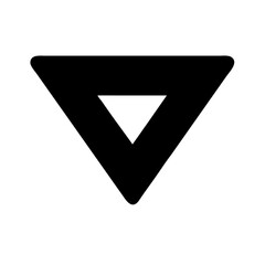 caret down  vector flat icon