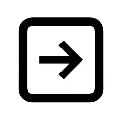 caret right  vector flat icon