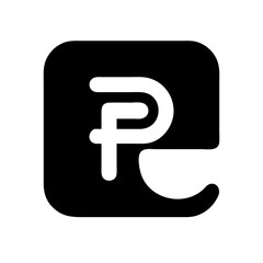 cc amazon pay glyph  vector flat icon