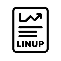 chart line up  vector flat icon