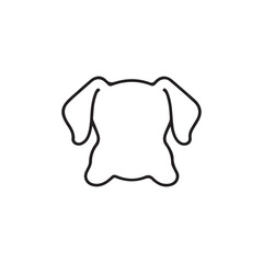Dog Face Outline