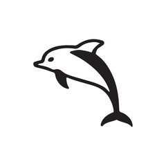 silhouette of a dolphin