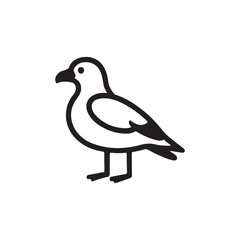 vector illustration of a duck