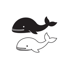whale cartoon illustration
