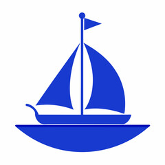 sailing ship isolated on white