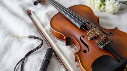 Fototapeta premium violin and bow