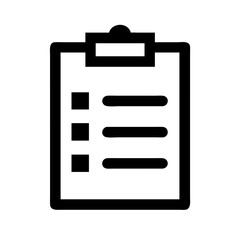 clipboard list  vector flat icon