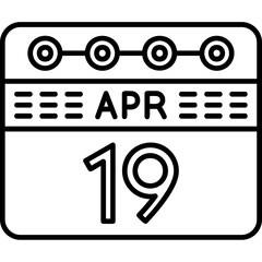 April 19 Icon