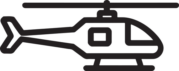 vector illustration of a military helicopter