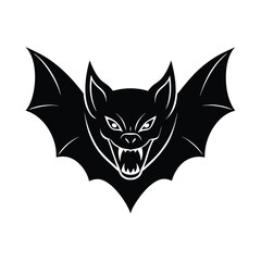 Bat Face Design for Stickers
