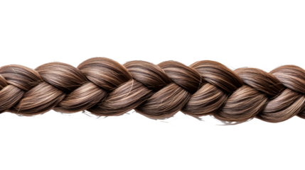 a braid on a transparent background, PNG image, PNG file, Generative art.