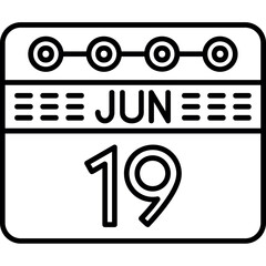 June 19 Icon