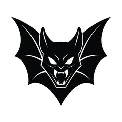 Creepy Bat Head Graphic
