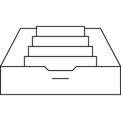 Archive single vector illustration icon